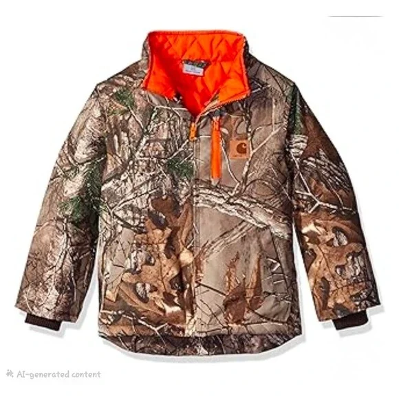 Carhartt Kids Realtree Xtra Camo Quilted Lining Full Zip Jacket Size L (14-16) - Picture 1 of 7